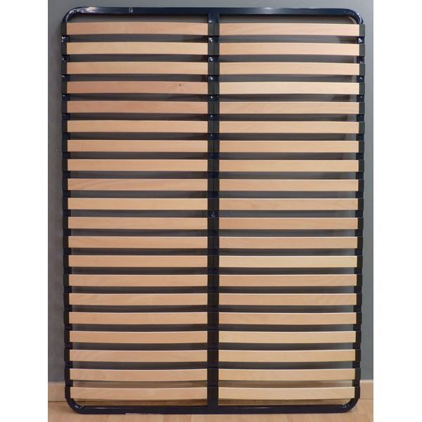 Sommier à lattes en bois avec cadre en acier - Qualité Française - Photo n°1