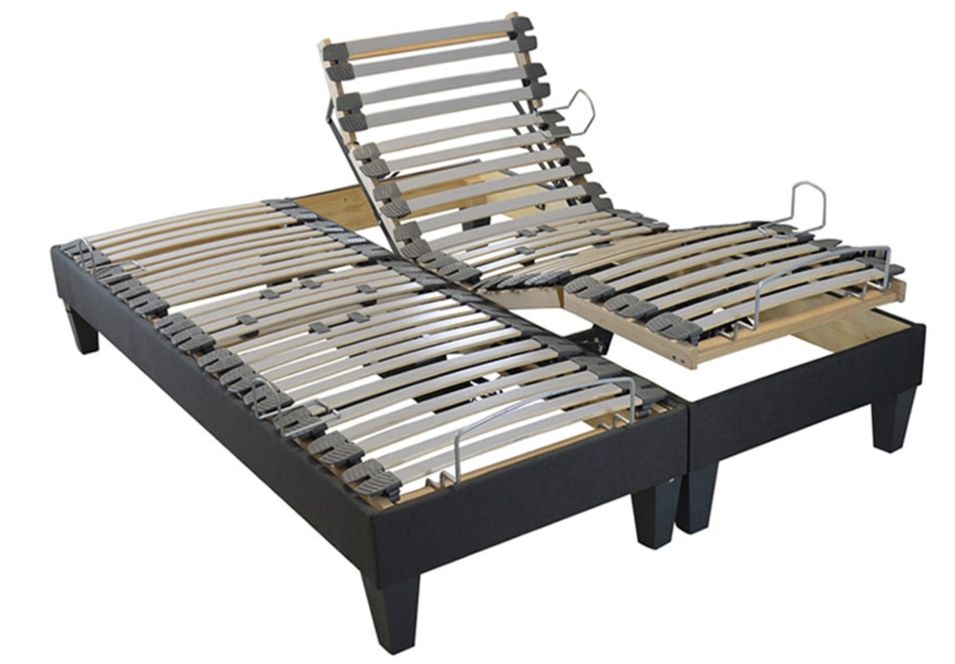 Sommier électrique à lattes Amiral - Tête et pieds relevables - Photo n°1