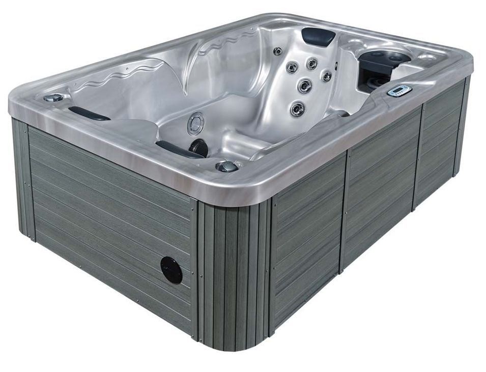 Spa rigide rectangulaire 3 places Jega avec couverture - Photo n°1