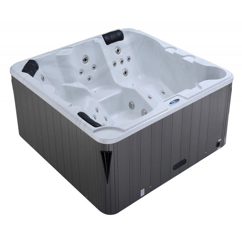 Spa rigide carré 5 places Luxa avec couverture - Photo n°1