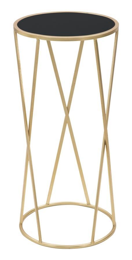 Table d'appoint glamour simple cm ø 35x75 - Photo n°1