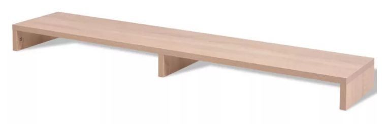 Support écran bois clair Chickie 118 cm - Photo n°1