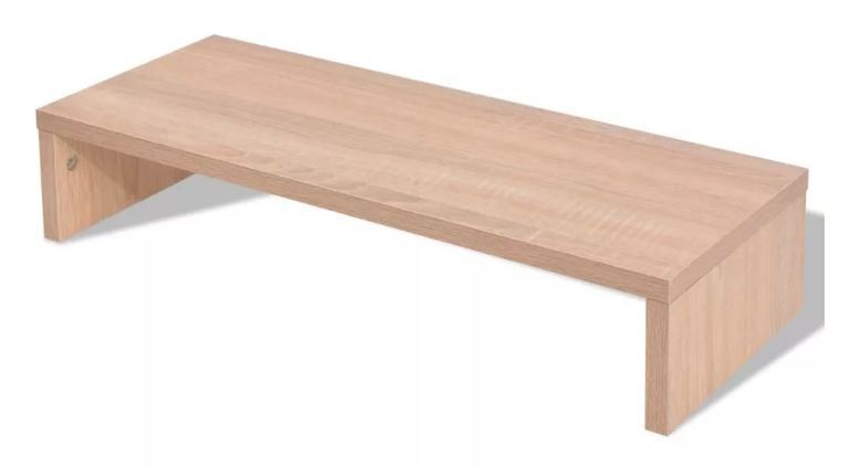 Support écran bois clair Chickie 60 cm - Photo n°1