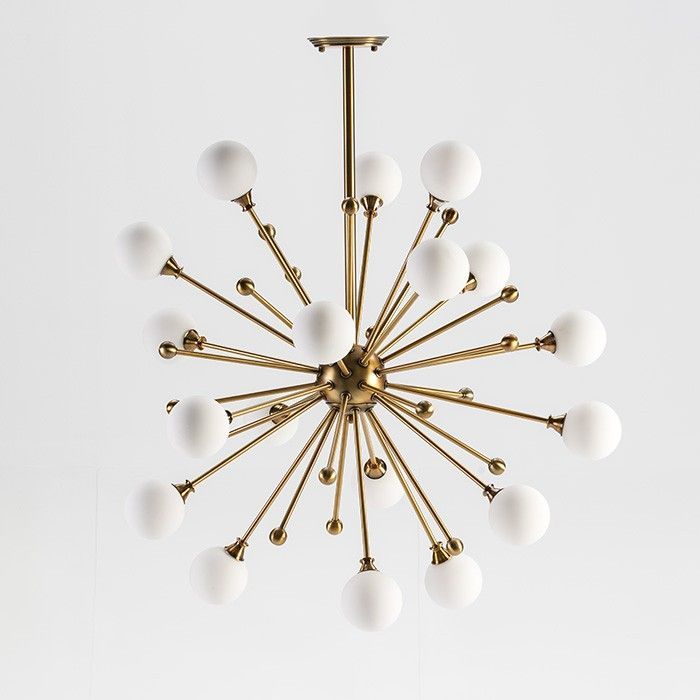 Suspension 18 branches métal doré Gary L 70 x H 113 x P 70 cm - Photo n°1