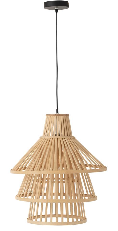 Suspension lampe bambou naturel Largo - Lot de 2 - Photo n°1