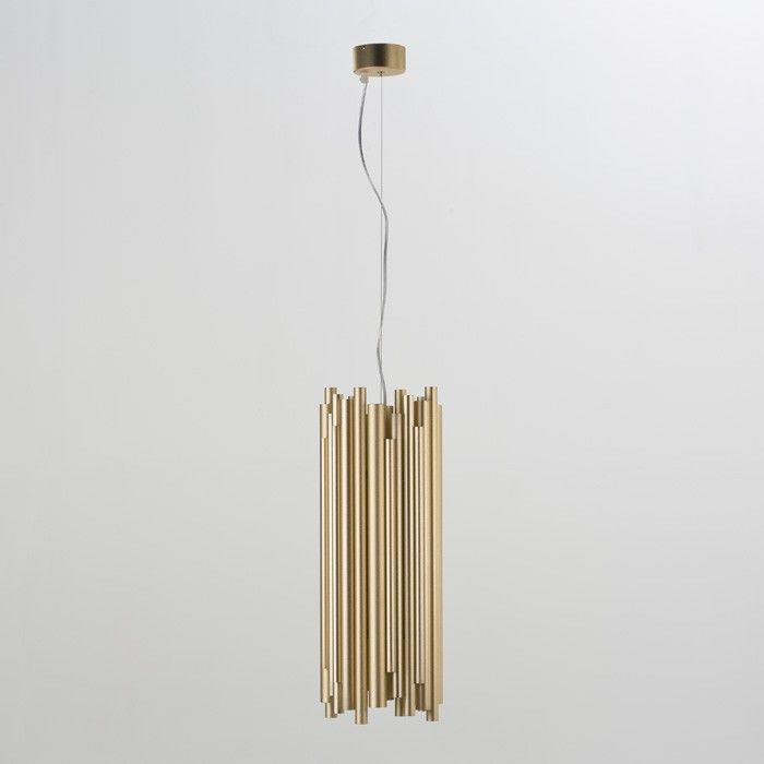 Suspension métal doré Tyanah D 20 x H 55 cm - Photo n°1