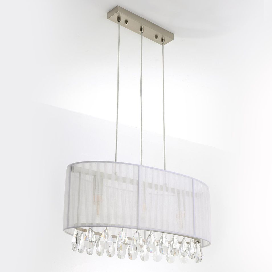 Suspension tissu blanc Nimalos - Photo n°1