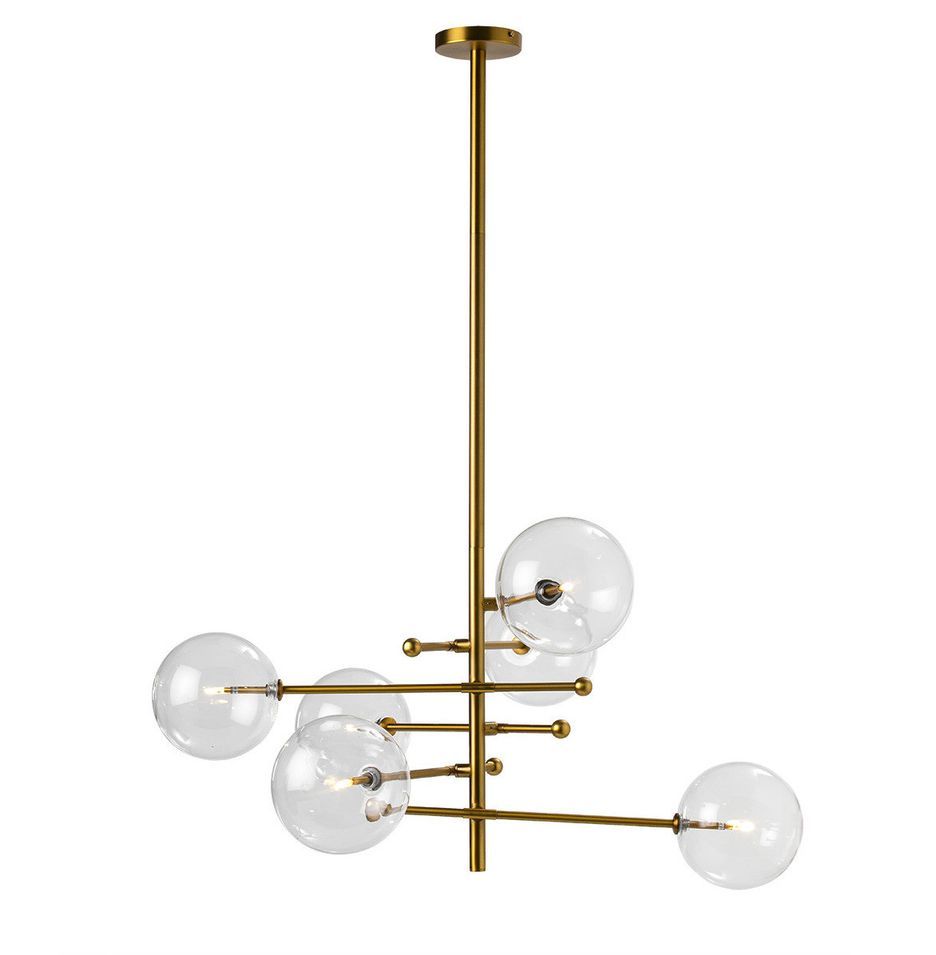 Suspension verre et métal doré Onacil L 100 x H 130 x P 100 cm - Photo n°1