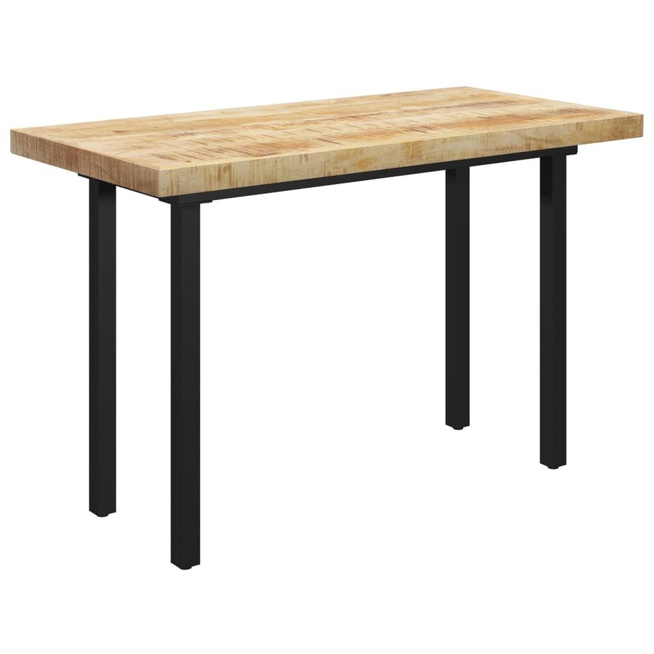 Table à dîner et pieds en I 120x60x77cm Bois de manguier massif - Photo n°1