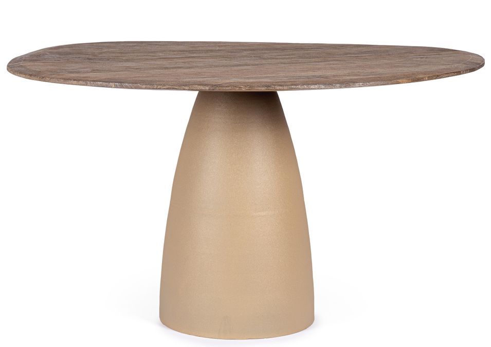 Table à manger BRAZO 140 cm – Authenticité et design contemporain - Photo n°1