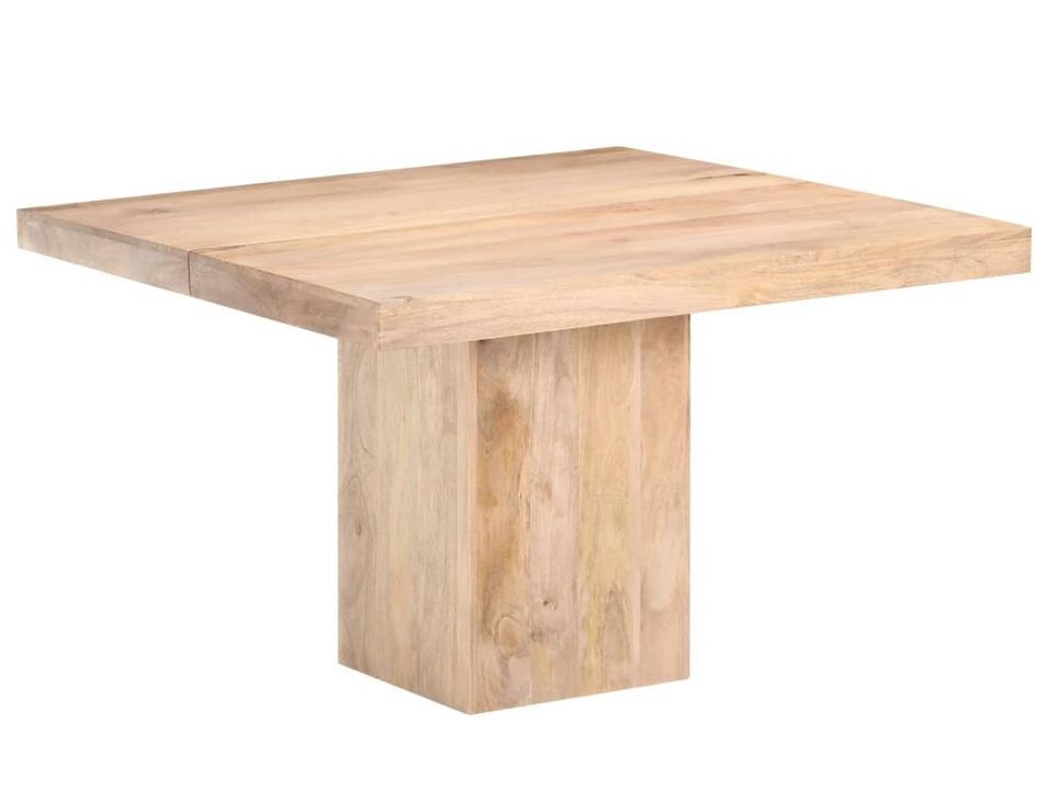 Table à manger carrée Dalina 120 cm - Bois de manguier massif - Photo n°1