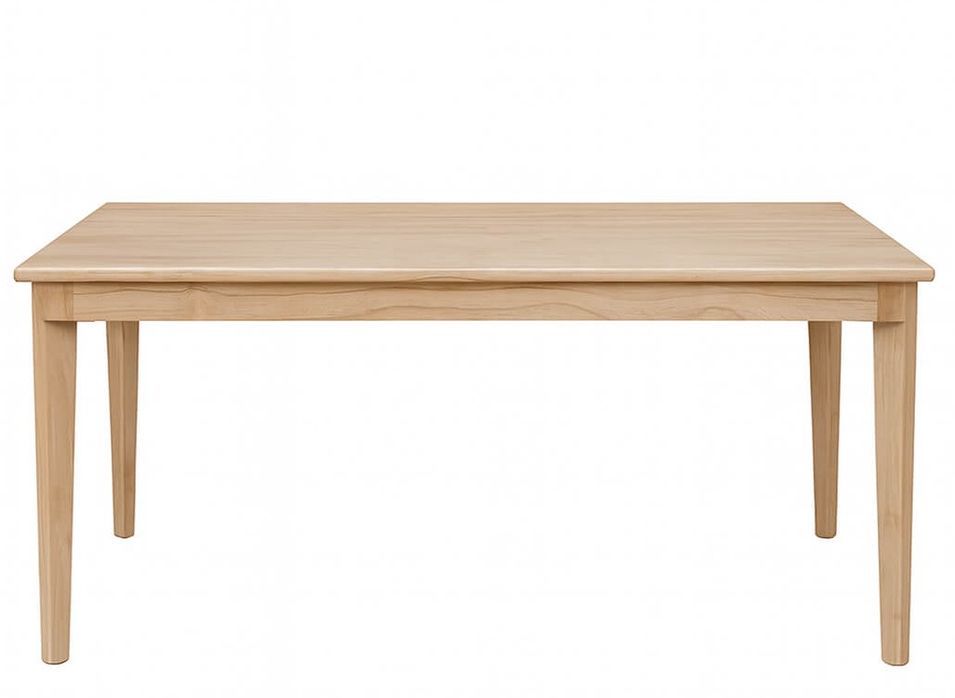 Table à manger en bois massif LANDY – Design naturel - Photo n°1