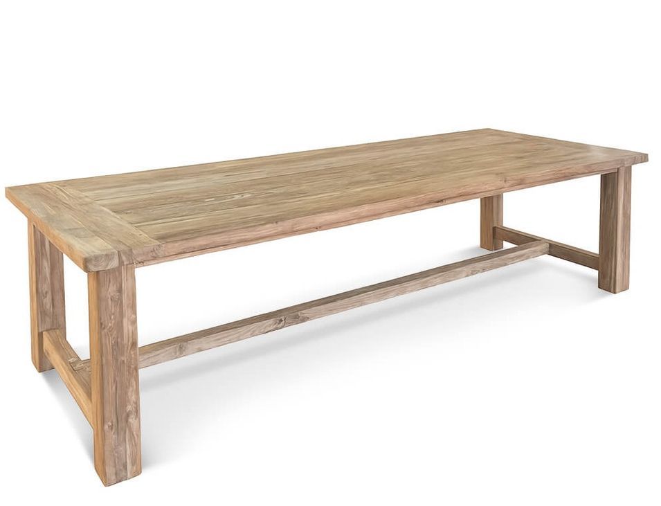 Table à manger en teck recyclé NUPALE – 300 cm - Photo n°1
