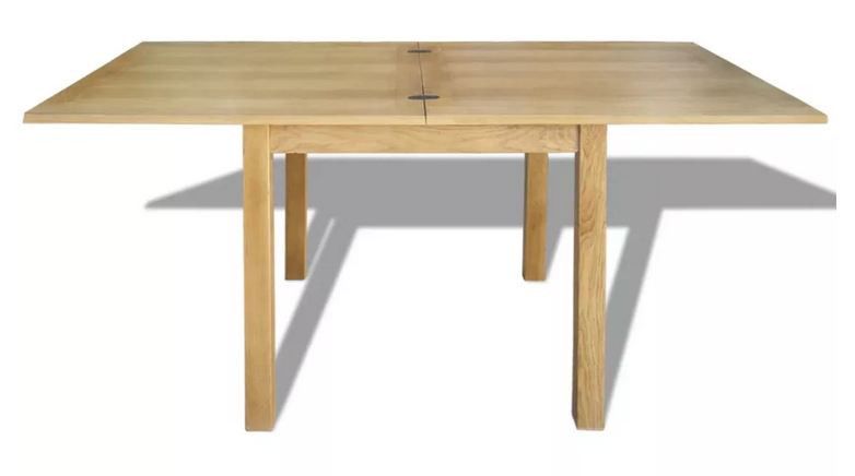 Table à manger extensible chêne massif clair Gaei 85 - 170 cm - Photo n°1