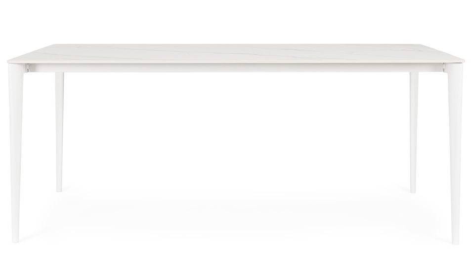 Table à manger grès cérame effet marbre TORZA - Photo n°1