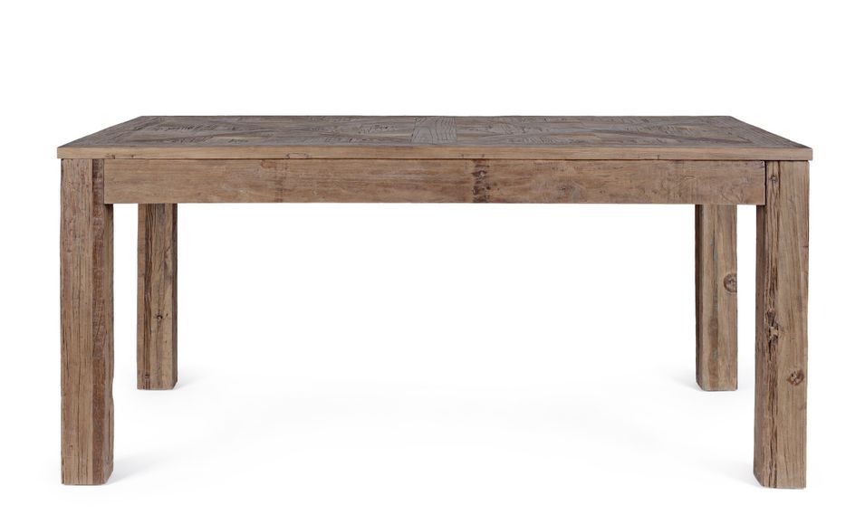 Table à manger KAIRA – L’authenticité du bois massif recyclé - Photo n°1