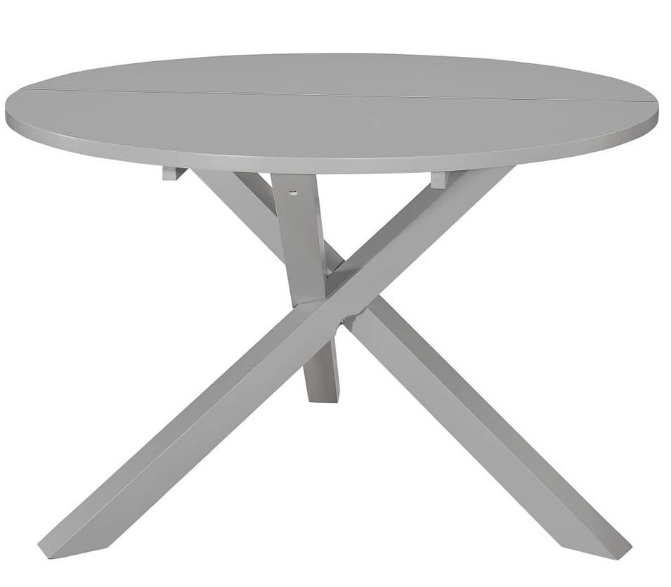 Table à manger ronde bois gris Chika 120 - Photo n°1