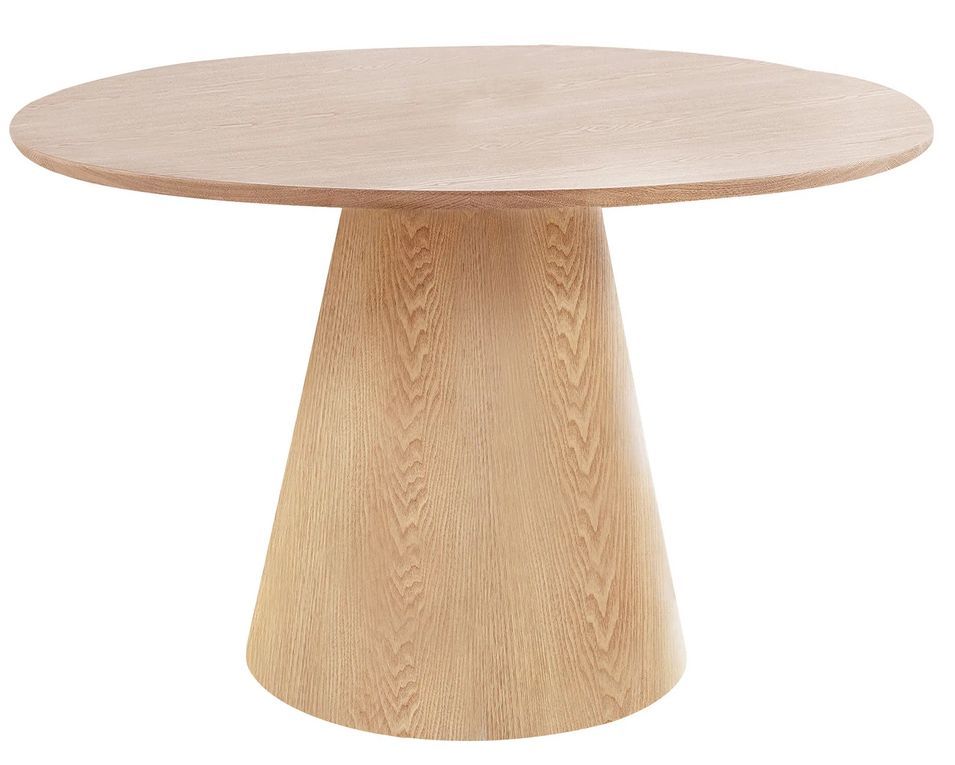 Table à manger ronde BOLTON Ø120 cm – Élégance naturelle et format convivial - Photo n°1