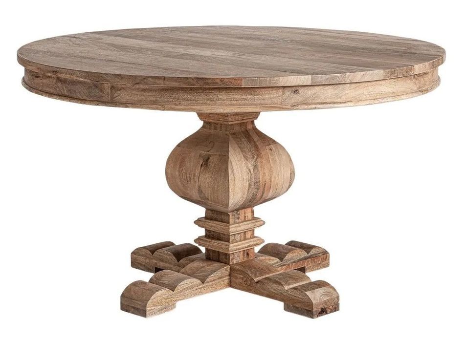 Table à manger ronde KUNA – Un esprit maison de campagne au naturel - Photo n°1