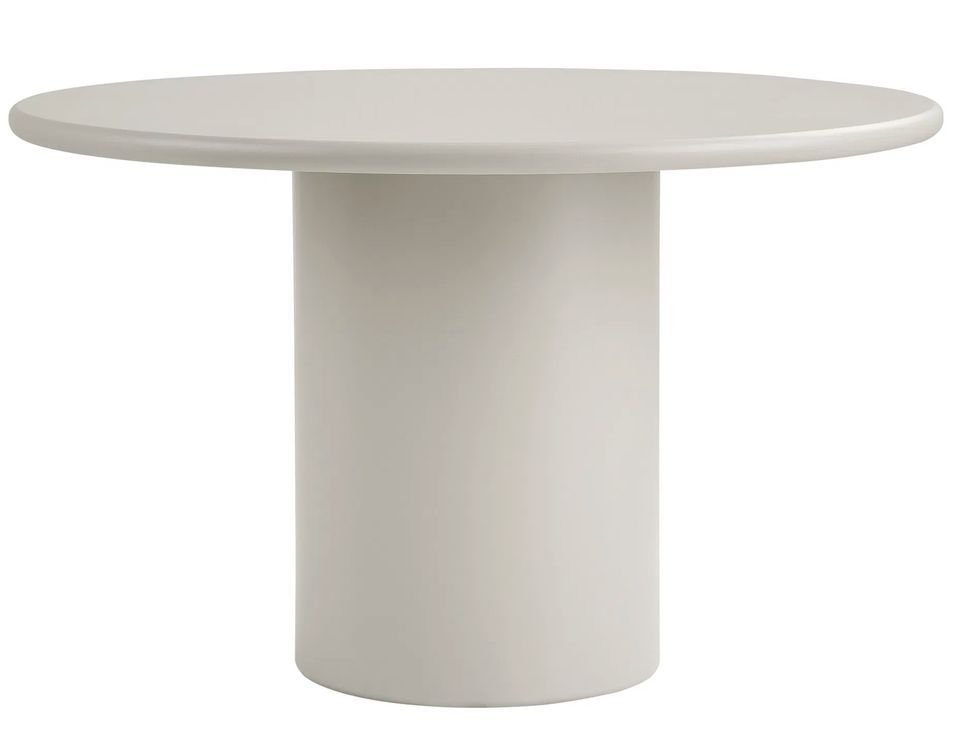 Table à manger ronde NAGANO Ø120 cm – Bois grège - Photo n°1