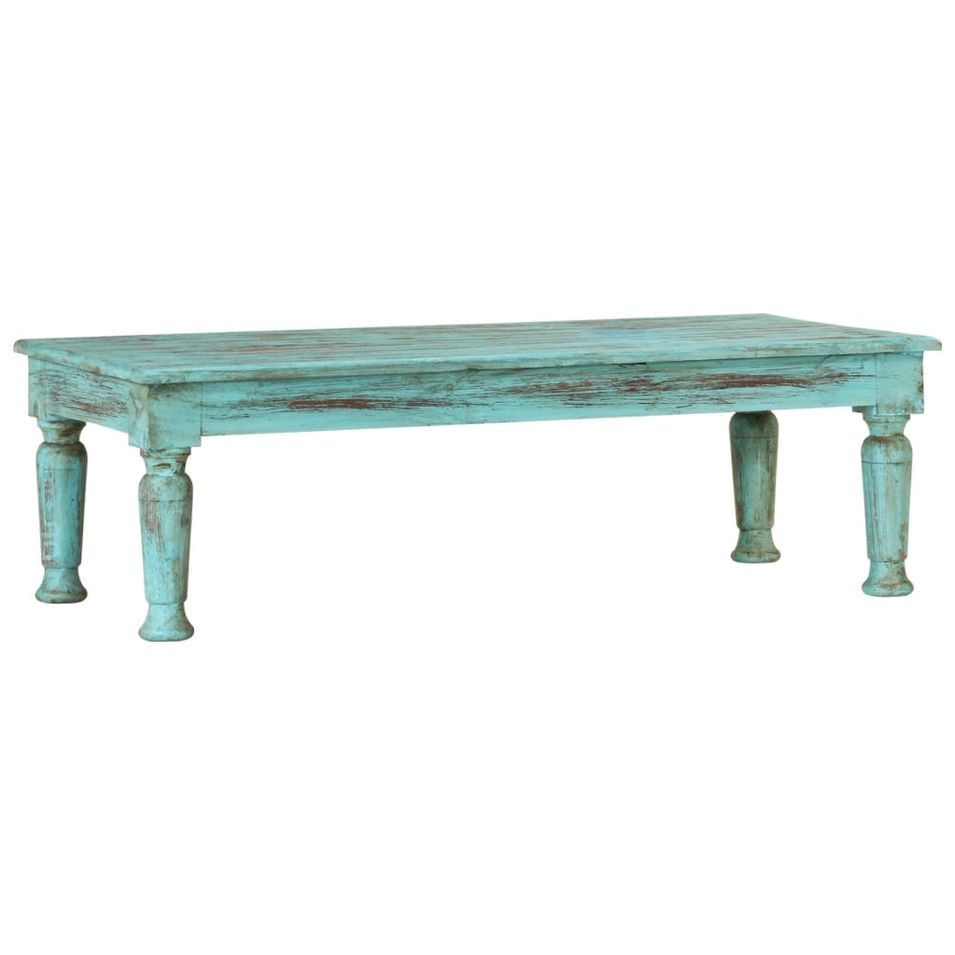 Table basse 110x50x34 cm Bois de récupération massif - Photo n°1