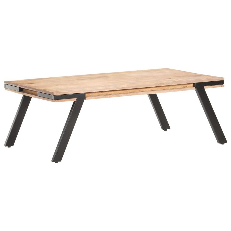Table basse 114x65x40 cm Bois de manguier massif - Photo n°1