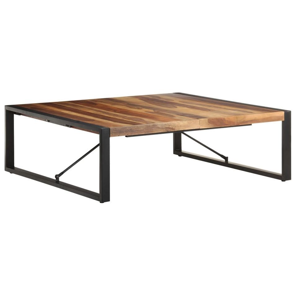 Table basse 120x120x40 cm Bois solide - Photo n°1