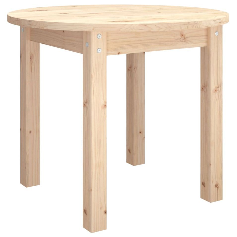 Table basse Ø 55x45 cm Bois massif de pin - Photo n°1
