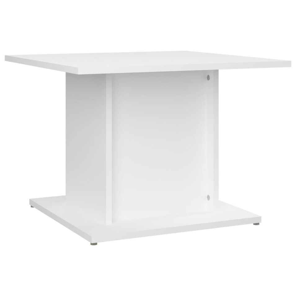 Table basse Blanc 55,5x55,5x40 cm - Photo n°1