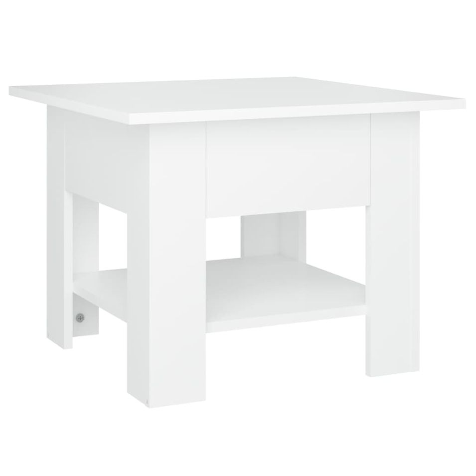 Table basse Blanc 55x55x42 cm 2 - Photo n°1