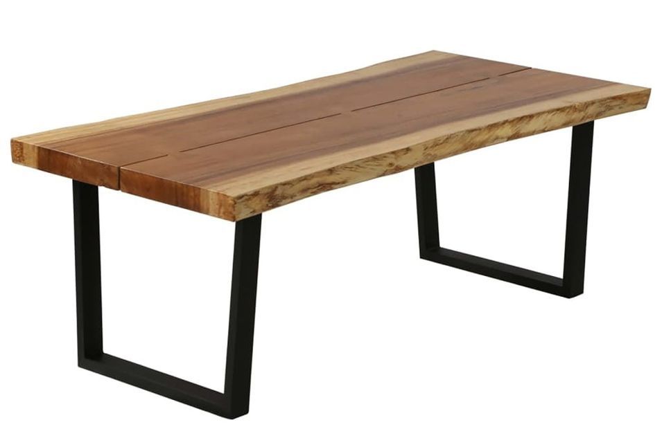 Table basse Bois de suar massif 102x54x41 cm - Photo n°1