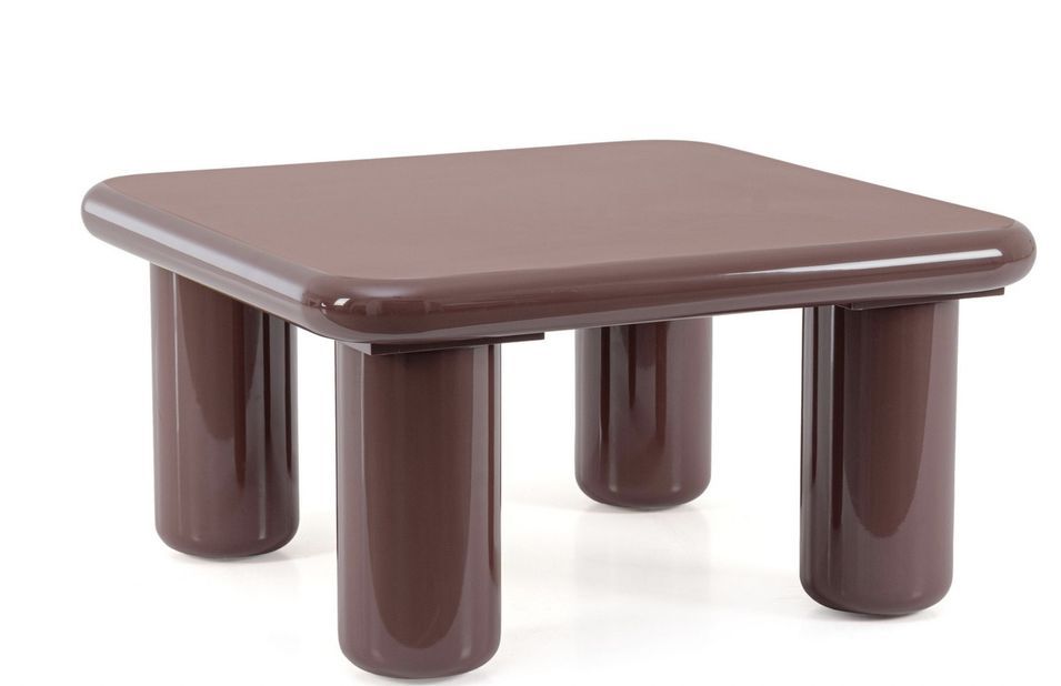 Table basse carrée OTILIA – Finition brillante - Photo n°1