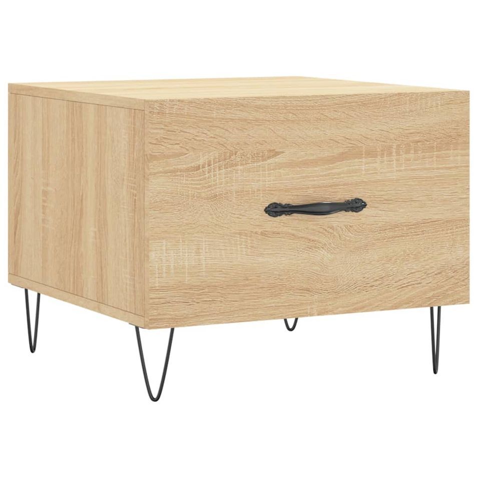 Table basse Chêne sonoma 50x50x40 cm Bois d'ingénierie - Photo n°1