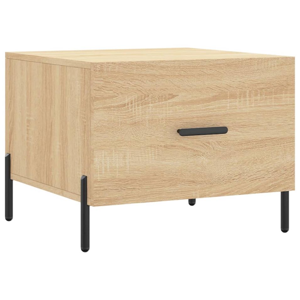 Table basse Chêne sonoma 50x50x40 cm Bois d'ingénierie - Photo n°1