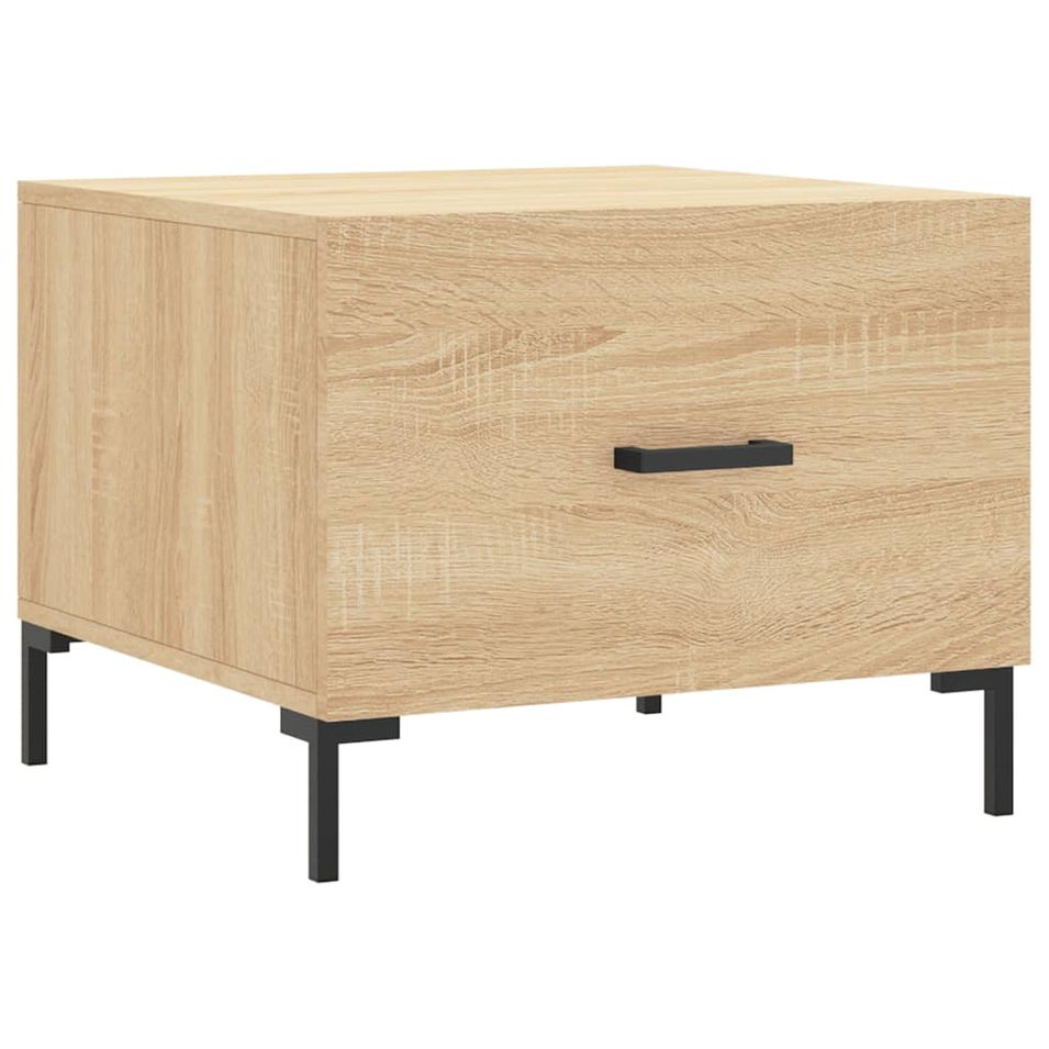Table basse Chêne sonoma 50x50x40 cm Bois d'ingénierie - Photo n°1