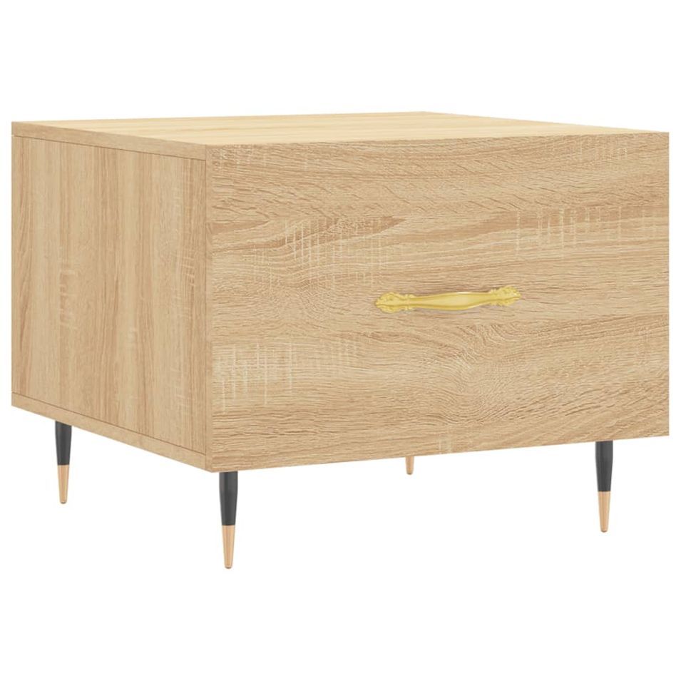 Table basse Chêne sonoma 50x50x40 cm Bois d'ingénierie - Photo n°1