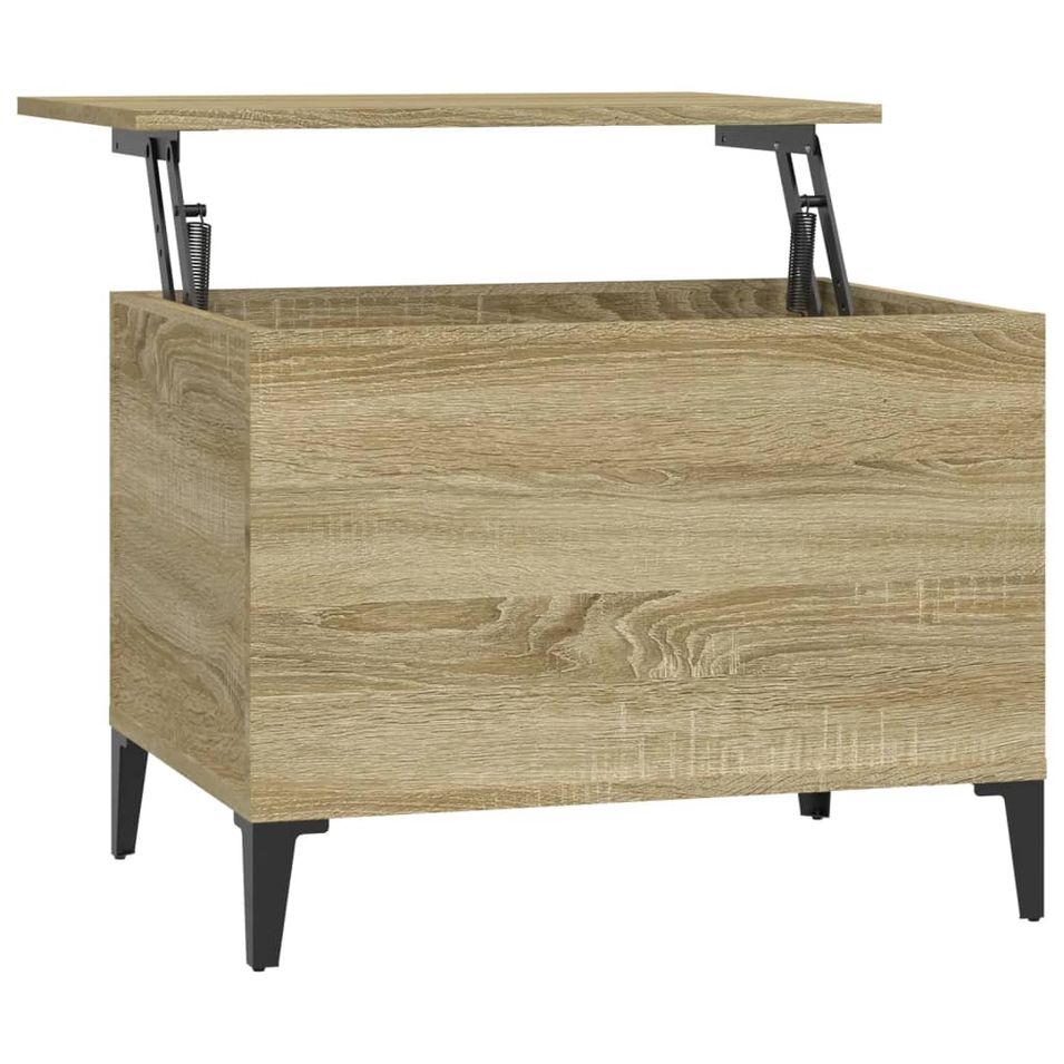 Table basse Chêne sonoma 60x44,5x45 cm Bois d'ingénierie - Photo n°1
