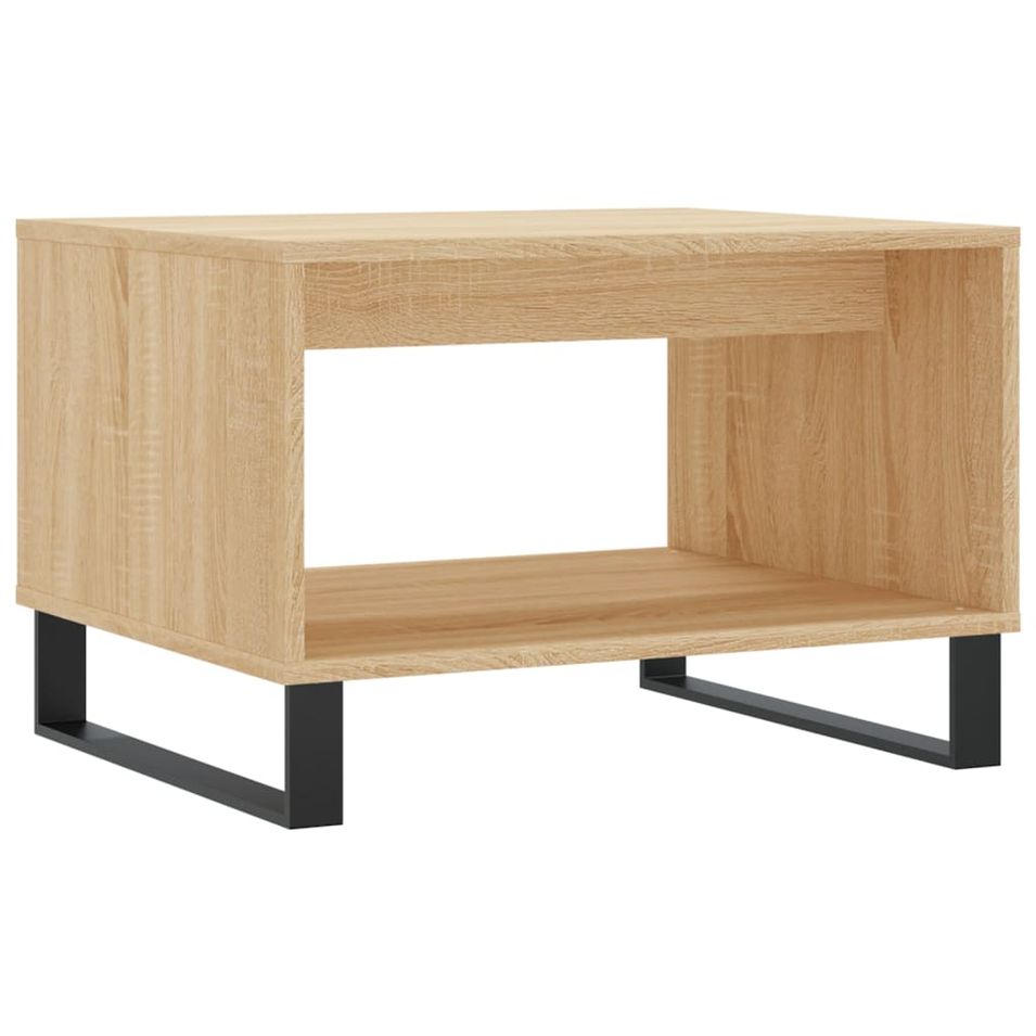 Table basse chêne sonoma 60x50x40 cm bois d'ingénierie - Photo n°1
