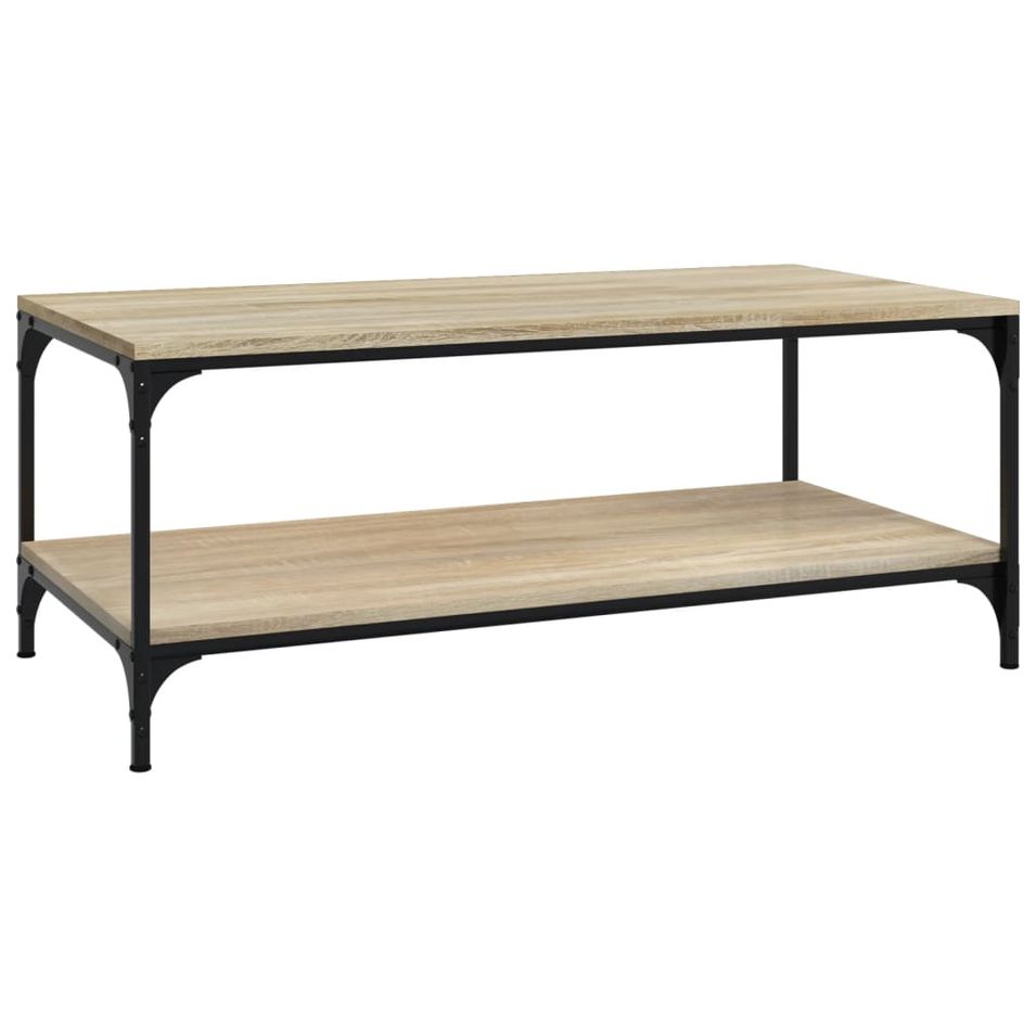 Table basse Chêne sonoma 80x50x40 cm Bois d'ingénierie - Photo n°1