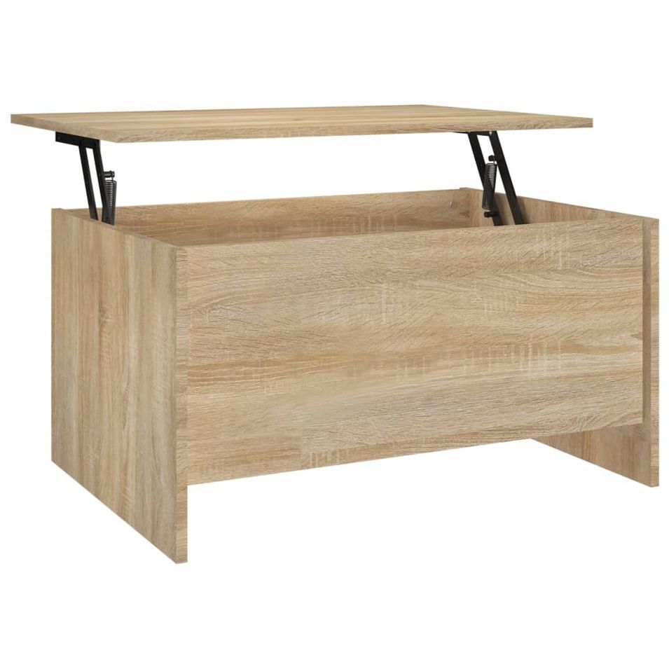 Table basse Chêne sonoma 80x55,5x41,5 cm Bois d'ingénierie - Photo n°1