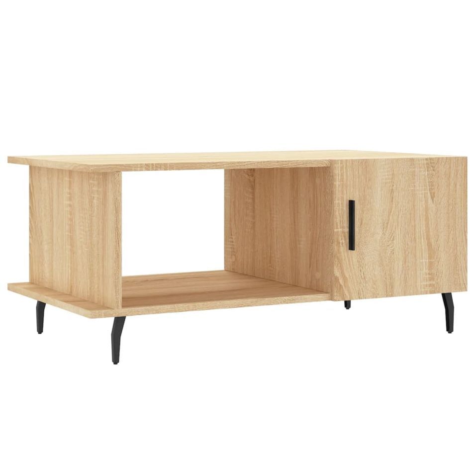 Table basse chêne sonoma 90x50x40 cm bois d'ingénierie - Photo n°1