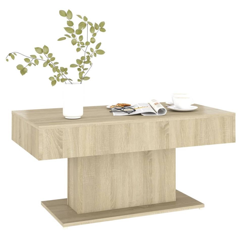 Table basse Chêne sonoma 96x50x45 cm - Photo n°1