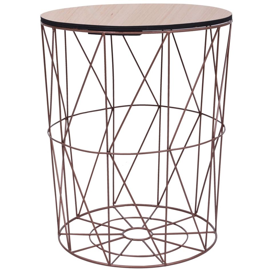 Table basse Cuivre Ø 47 cm - Photo n°1