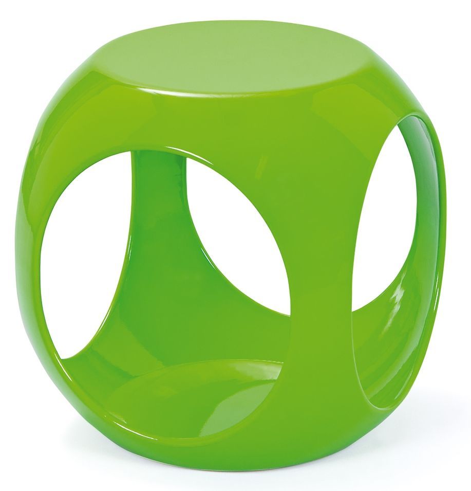 Table basse d'appoint laquée vert Mira - Photo n°1