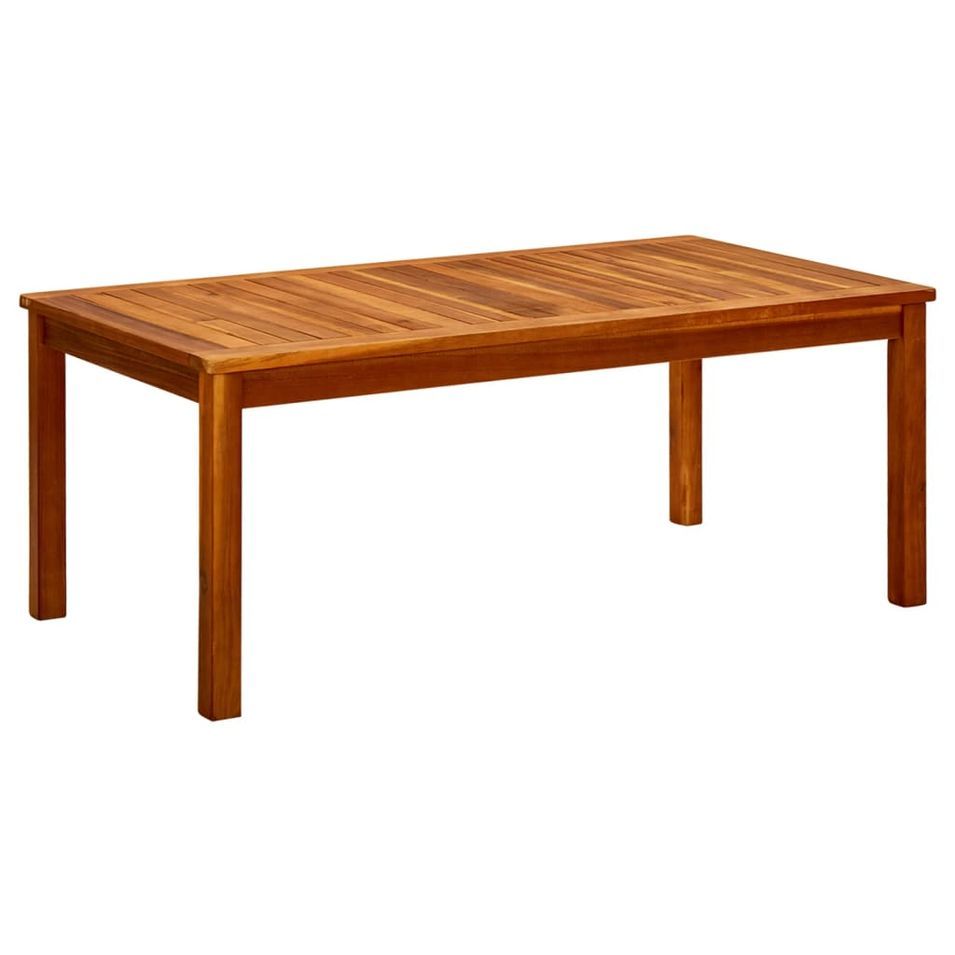 Table basse de jardin 110x60x45 cm Bois solide d'acacia - Photo n°1
