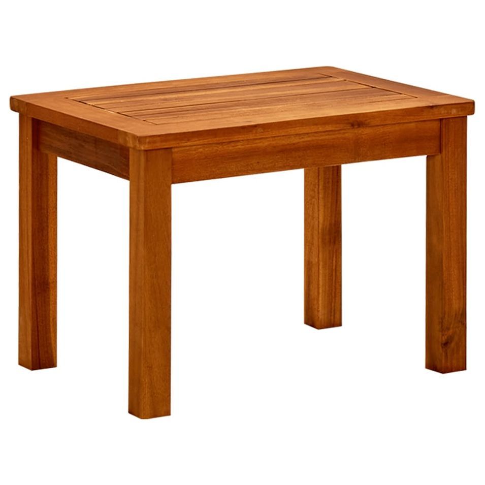Table basse de jardin 50x35x36 cm Bois solide d'acacia - Photo n°1