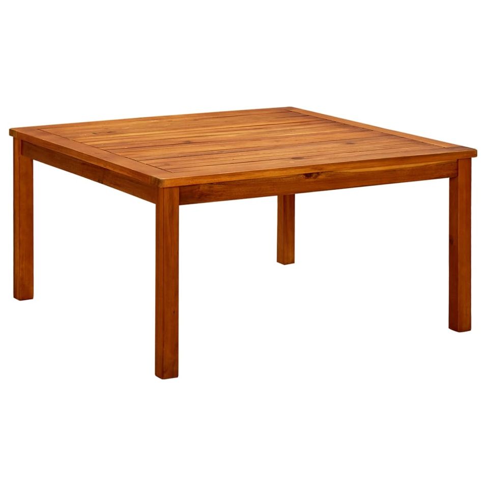 Table basse de jardin 85x85x45 cm Bois solide d'acacia - Photo n°1
