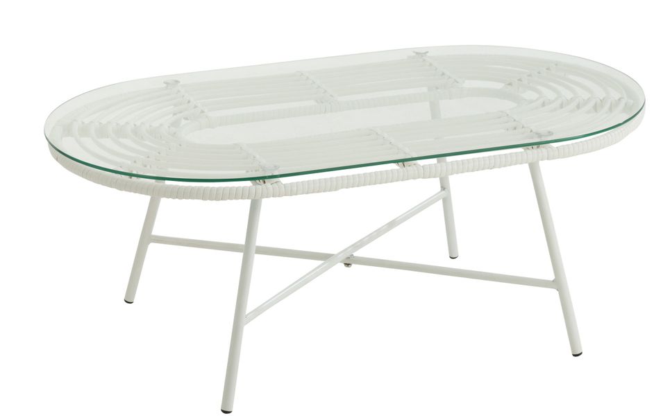 Table basse de jardin ovale VENTURA – Élégance extérieure et robustesse intemporelle - Photo n°1
