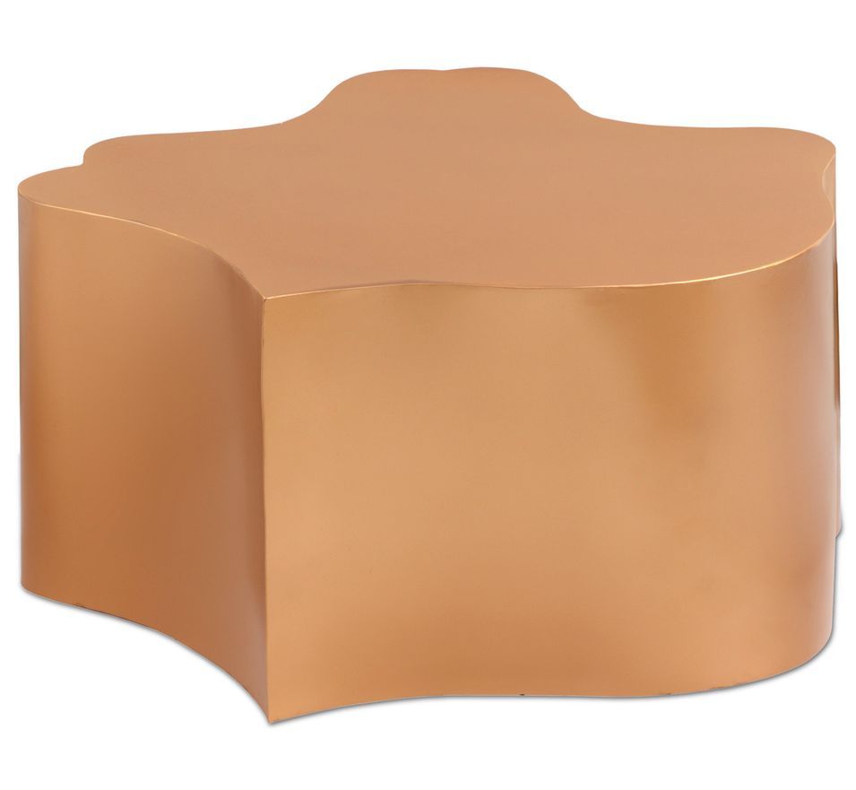 Table basse design métal doré Ancis - Photo n°1