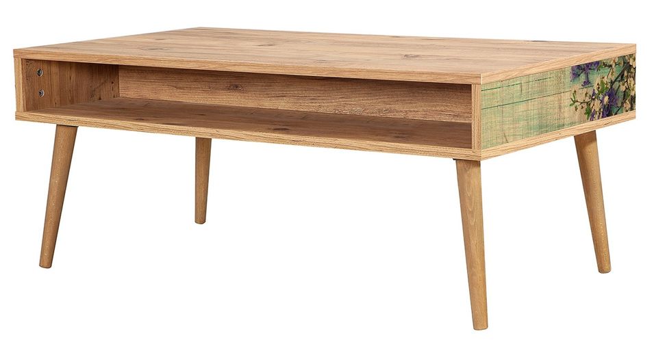Table basse en bois clair avec niche Kiza 727 - Photo n°1